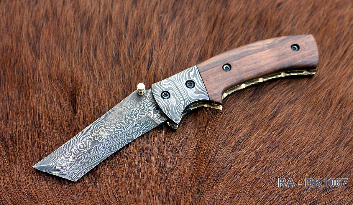 Damascus Folding Knife